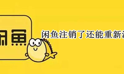 闲鱼注销了还能重新注册吗 闲鱼如何注销账号重新注册