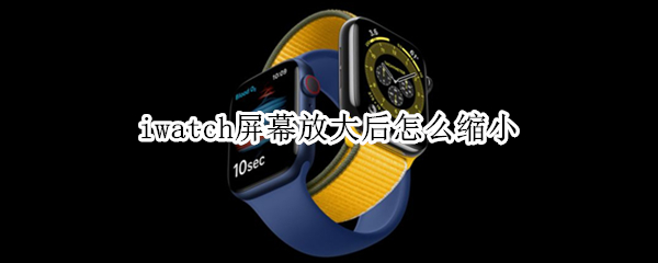 iwatch屏幕放大后怎么缩小