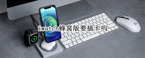 iwatch蜂窝版要插卡吗