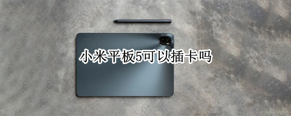 小米平板5可以插卡吗