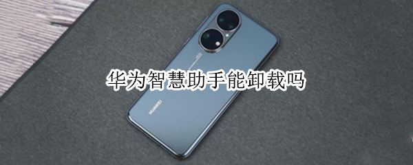华为智慧助手能卸载吗