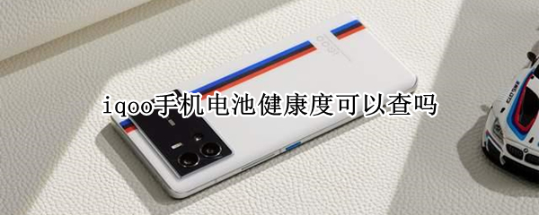 iqoo手机电池健康度可以查吗