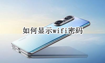 如何显示wifi密码 手机如何显示wifi密码