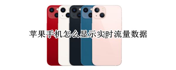 苹果手机怎么显示实时流量数据