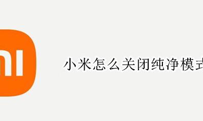 小米怎么关闭纯净模式 小米怎么关闭隐私模式