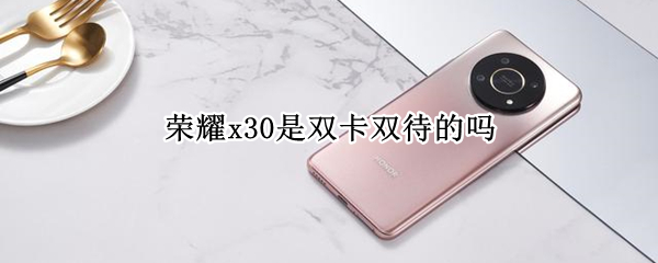 荣耀x30是双卡双待的吗