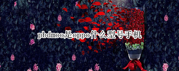 pbdmoo是oppo什么型号手机