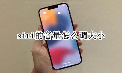怎么调整siri的音量 siri的音量怎么调大小