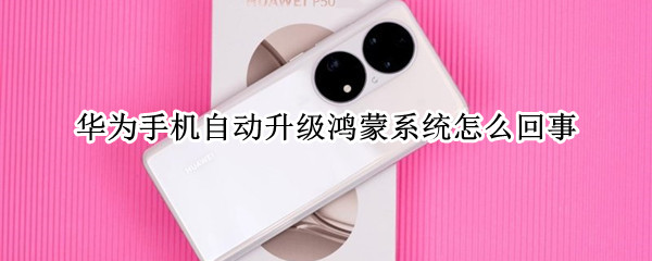 华为手机自动升级鸿蒙系统怎么回事