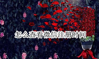 怎么查看微信注册时间 怎么查看自己微信注册时间