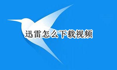 迅雷怎么下载视频 怎么在迅雷里面下载视频