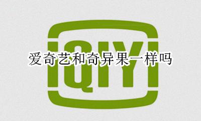 爱奇艺和奇异果一样吗 奇异果和爱奇艺是一个吗