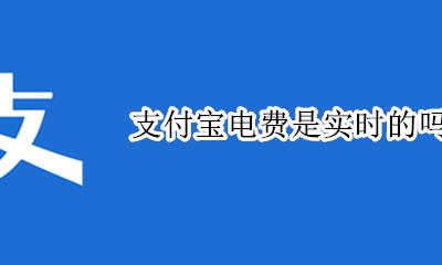 支付宝电费是实时的吗 支付宝上查的电费是实时电费么