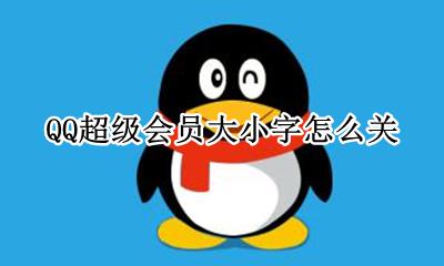 QQ超级会员大小字怎么关 QQ会员的大小字特效怎么关