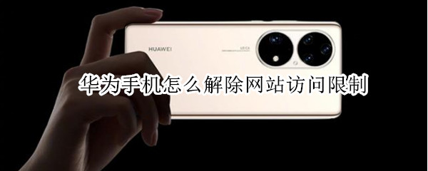 华为手机怎么解除网站访问限制
