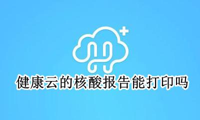 健康云核酸检测报告没有 健康云的核酸报告能打印吗