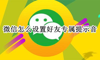 微信好友提示音怎么自定义 微信怎么设置好友专属提示音