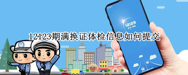 12123期满换证体检信息如何提交