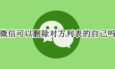 微信可以删除对方列表的自己吗 微信在对方好友列表中删除自己