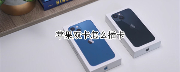 苹果双卡怎么插卡