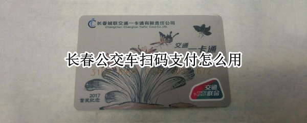 长春公交车扫码支付怎么用