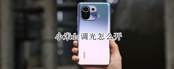 小米dc调光怎么开