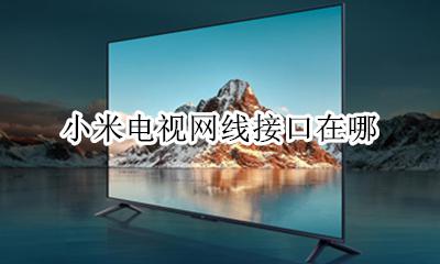 小米电视网线接口在哪 小米电视有线网络接口在哪