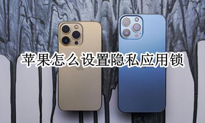 苹果怎么设置隐私应用锁 苹果手机锁屏隐私怎么设置