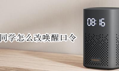 小爱同学怎么改唤醒口令 小爱同学可以更改唤醒口令吗
