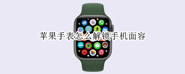 苹果手表怎么解锁手机面容