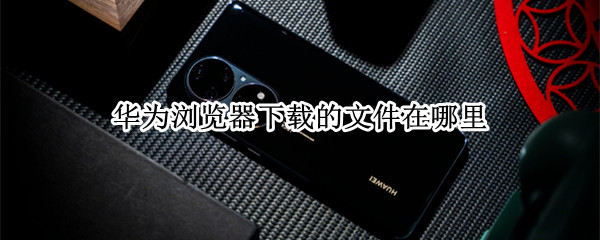 华为浏览器下载的文件在哪里