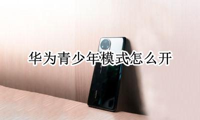 华为青少年模式怎么开 华为怎么设置青少年模式
