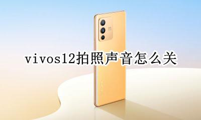 12拍照声音关闭 vivos12拍照声音怎么关