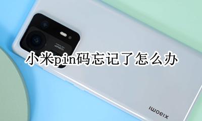 小米pin码忘记了怎么办 小米笔记本的pin密码忘记了怎么办