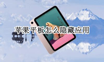苹果平板怎么隐藏应用 苹果平板怎么隐藏应用软件