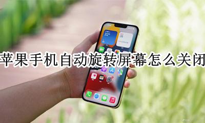 苹果手机自动旋转屏幕怎么关闭 iphone手机如何关闭自动旋转屏幕