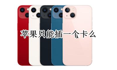 苹果只能插一个卡么 为什么那么多不能插卡的苹果