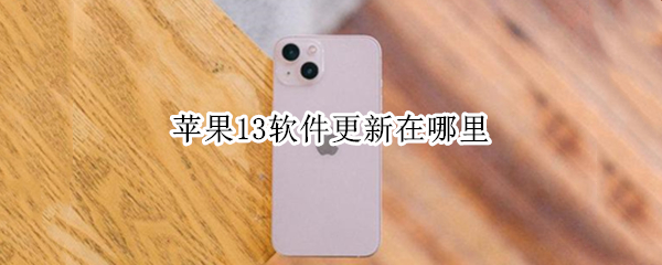 苹果13软件更新在哪里