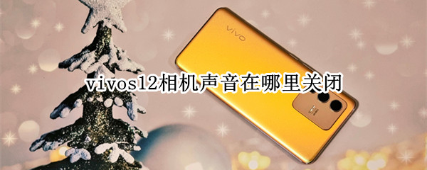 vivos12相机声音在哪里关闭