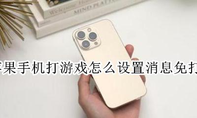苹果手机如何设置玩游戏时免打扰 苹果手机打游戏怎么设置消息免打扰
