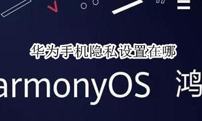 华为手机隐私设置在哪 华为手机如何设置隐私