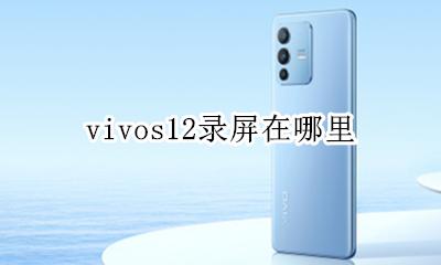 vivos12录屏在哪里 vivo12的录屏功能在哪里
