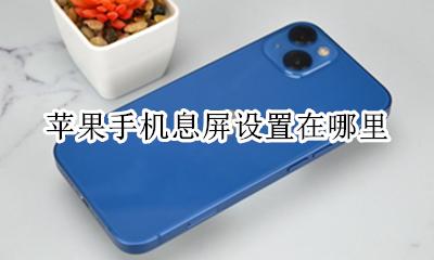 苹果手机息屏设置在哪里 苹果的息屏显示在哪里设置