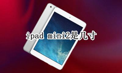 ipad mini2是几寸 ipad mini2有多大