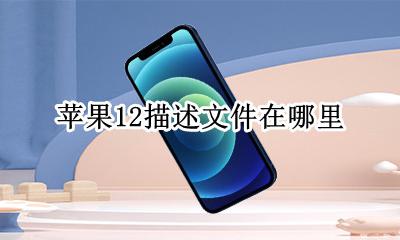 苹果12描述文件在哪里 iphone12描述文件在哪里