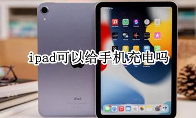 ipad可以给手机充电吗 ipad充电器能给手机充电么