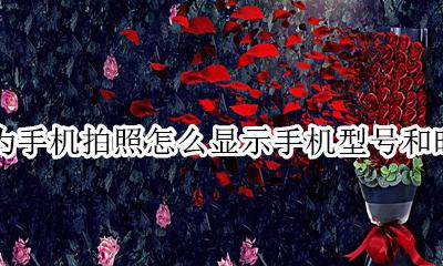 华为拍照怎么显示手机型号 华为手机拍照怎么显示手机型号和时间