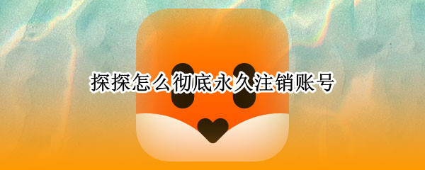 探探怎么彻底永久注销账号