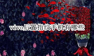 vivo前指纹手机型号 vivo后置指纹手机有哪些