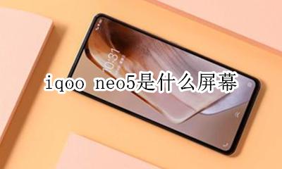 iqoo neo屏幕尺寸 iqoo neo5是什么屏幕